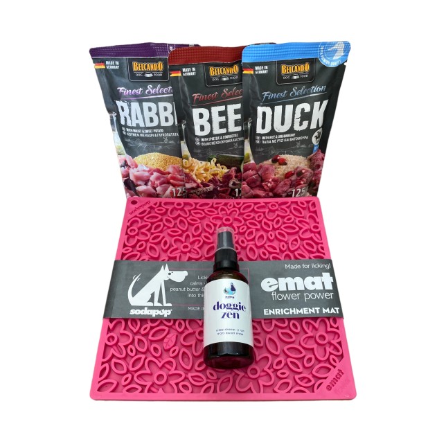 הערכה המרגיעה של כלב טבע